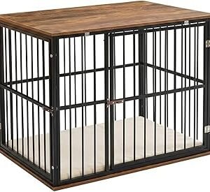 Dog Crate Furniture with Metal Frame
